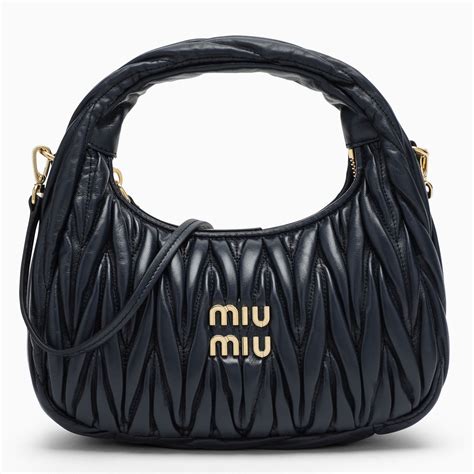 miu miu motorcycle bag blue and black